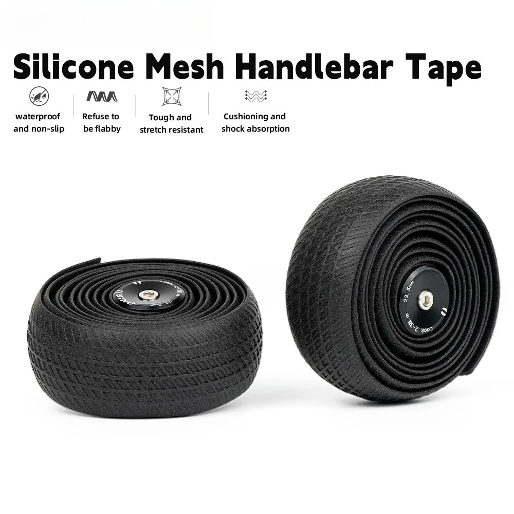 

Лента для обмотки руля велосипеда, силиконовая лента для руля, амортизирующая, противоскользящая, прочная, многоразовая обмоточная лента для шоссейного велосипеда