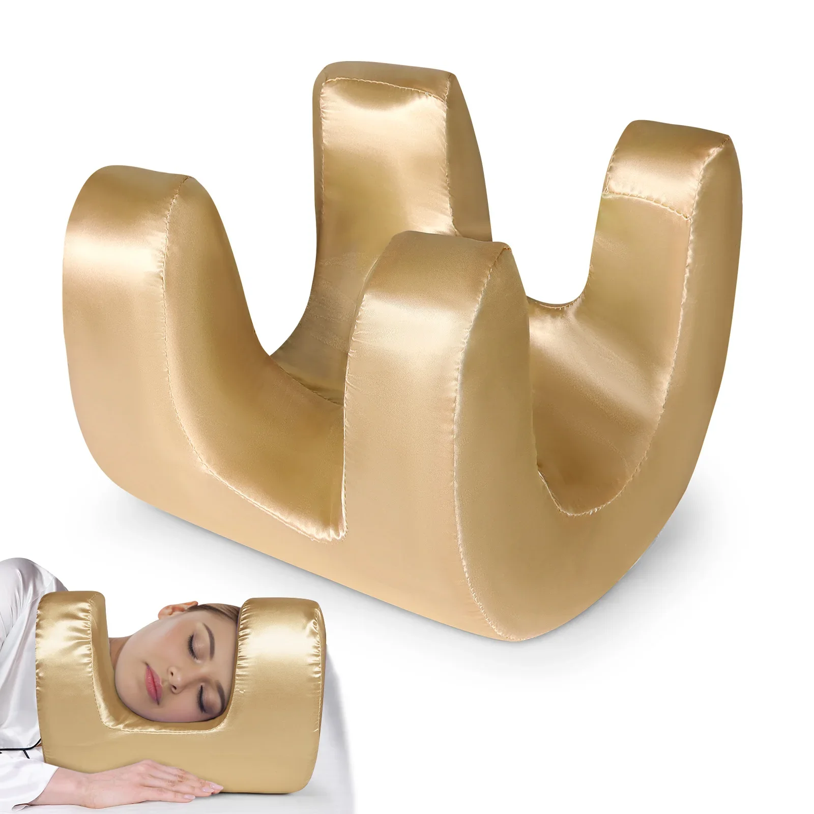 

Anti Wrinkle Anti Aging Memory Foam Beauty Bed Pillow Multiple Colors Wrinkle Prevention Face Relaxed Orthopedic Neck Support