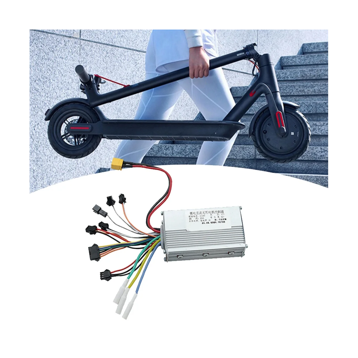 Per JP 48V 25A Controller motore Brushless + Kit misuratore cruscotto 36-60V per accessori per Scooter elettrici JP