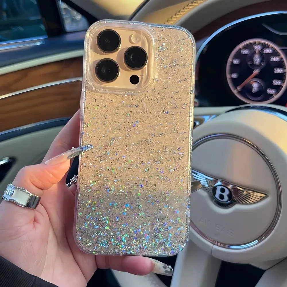 حافظة ناعمة لامعة شفافة لهاتف آيفون 13 14 15 16 17 Pro Max 17 Air Plus 11 12 غطاء من البولي يوريثان الحراري فائق النحافة