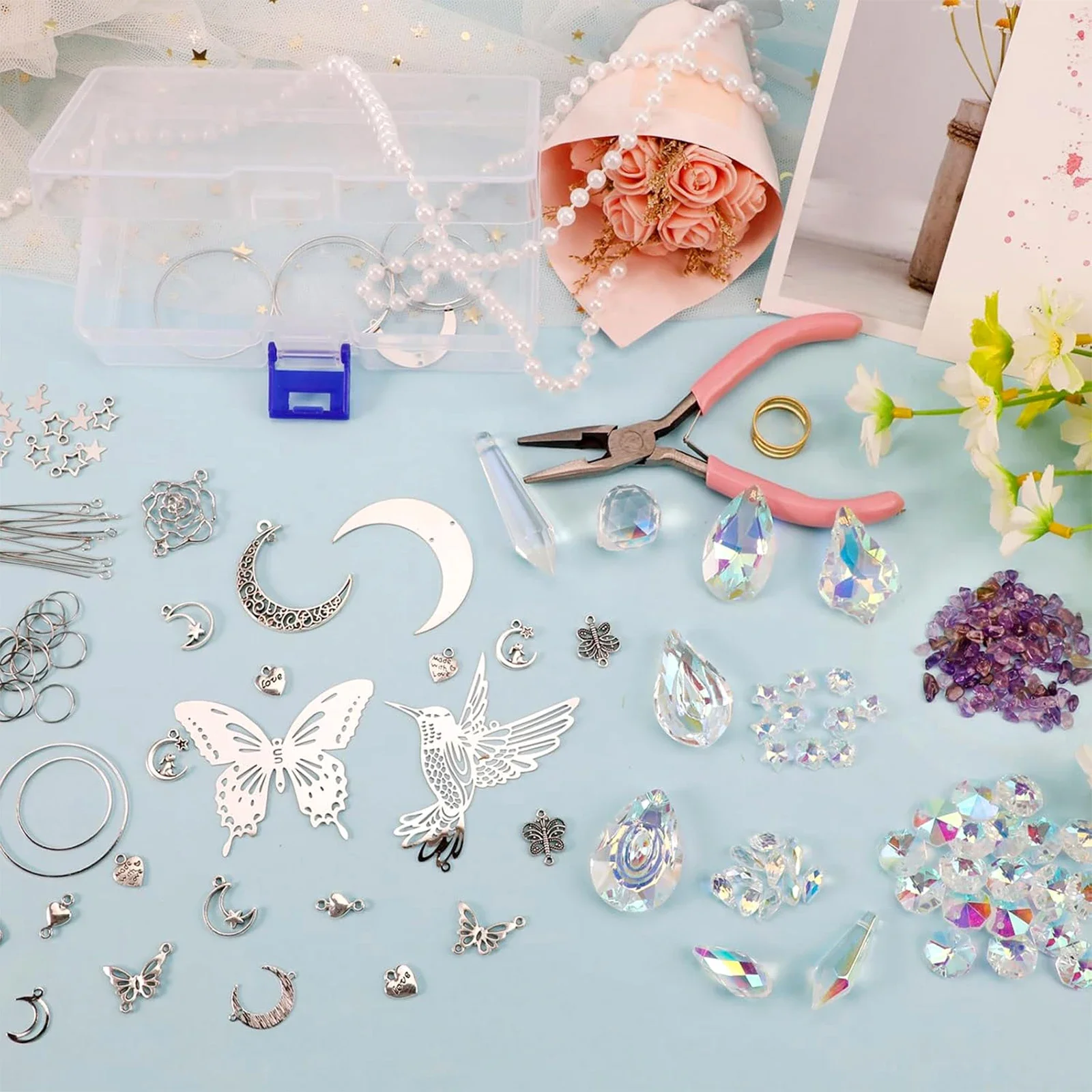 

450 шт. DIY Хрустальный Ловец Солнца Изготовление Набор Радуга Производство Сад Свадьба Рождественское Украшение