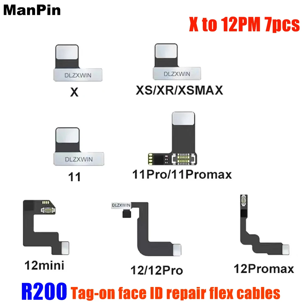 R200 Face ID Board Flex Cable Screen True Tone Recover Repair Lattice Testing Activating For iPhone Display 12Pro Max 11Pro XS X