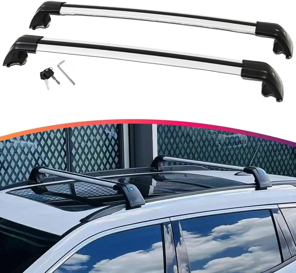 Roof Rack Cross Bars for BYD SEAL U DM-i (SONG Plus DM-i) 2023-2026, Lockable Design & 75kg Capacity | Black Mixed Silver