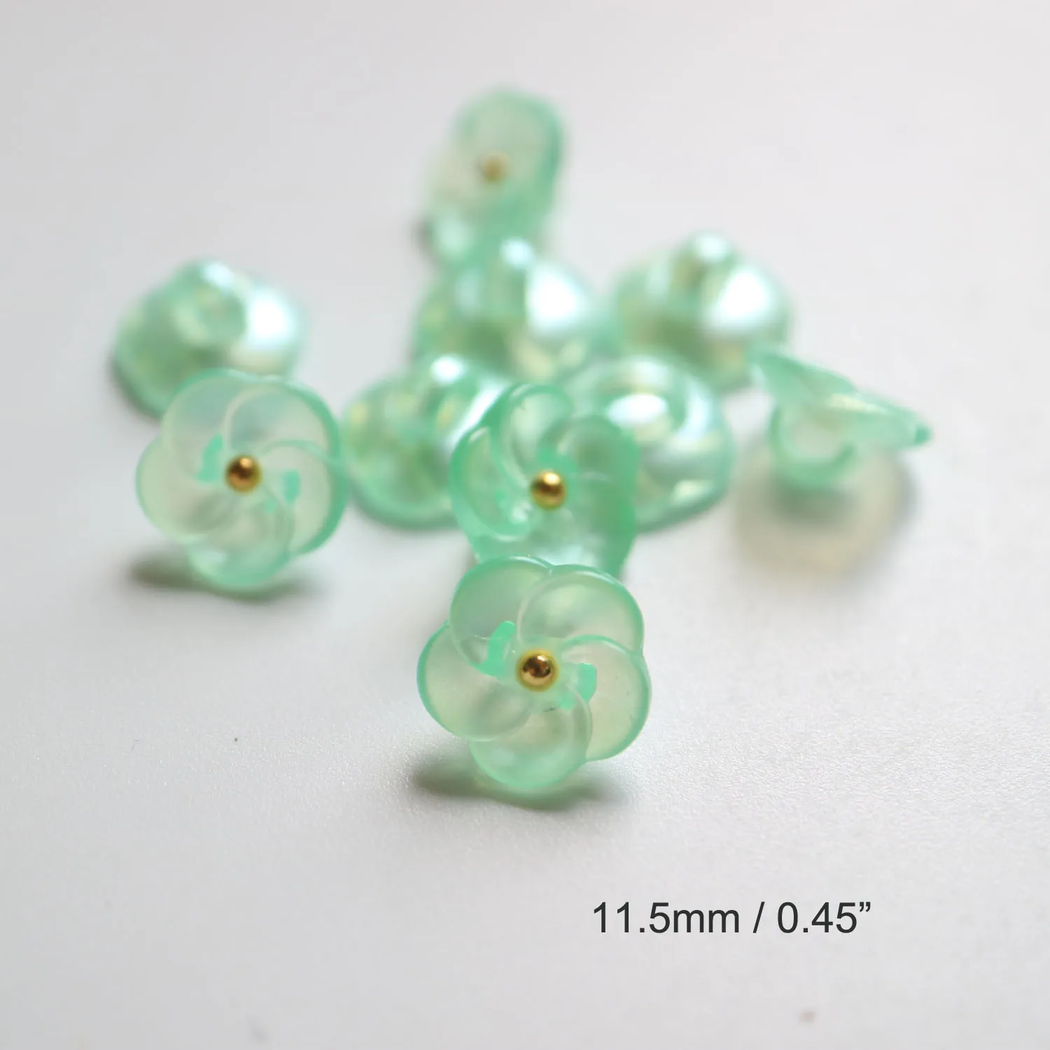 10pcs/lot small flower buttons for shirt Decorative floral sewing buttons for cashmere Knit cardigan DIY craft supplies