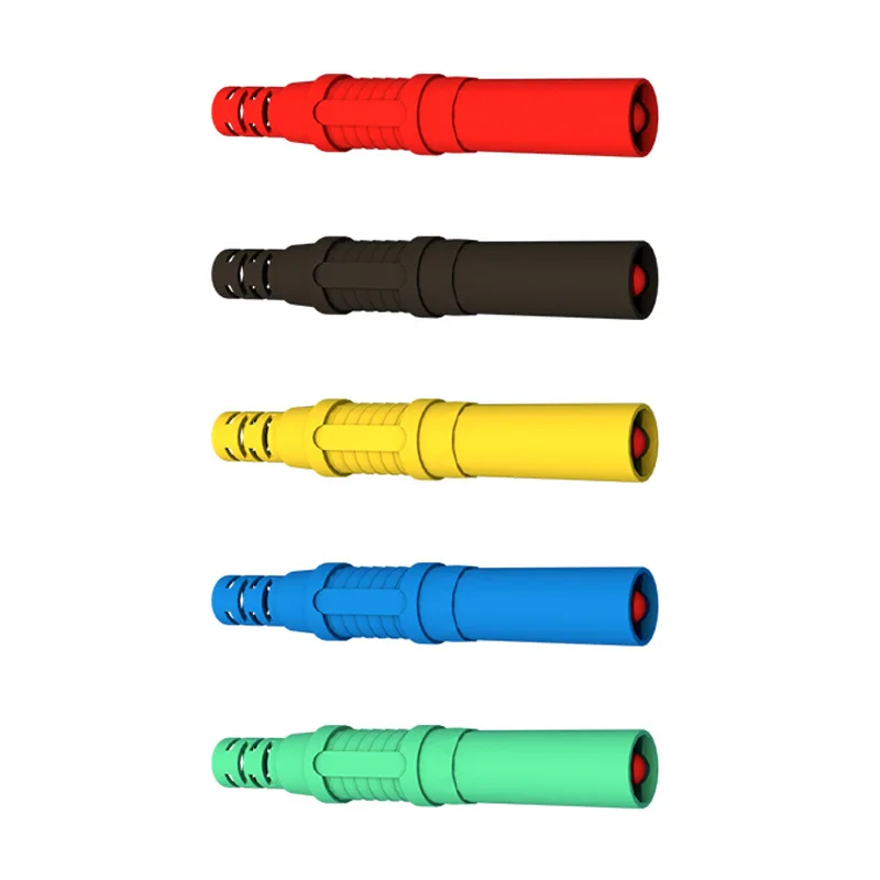 Cleqee P3013 32A Safety 4mm Shrouded Banana Plug Solder Type DIY Assembly For Multimeter Test Leads Connectors 1000V