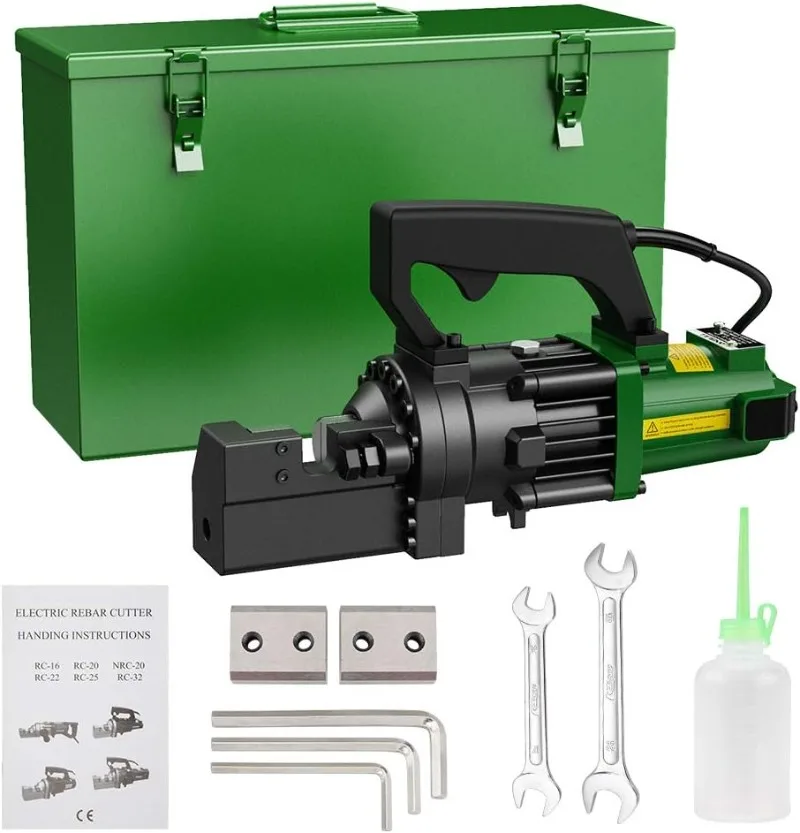 

1250W Electric Hydraulic Rebar Cutter, Cutting up to 3/4 Inch 4-20mm #6 Rebar, with Replaceable Jaw Blades, Cutting Speed