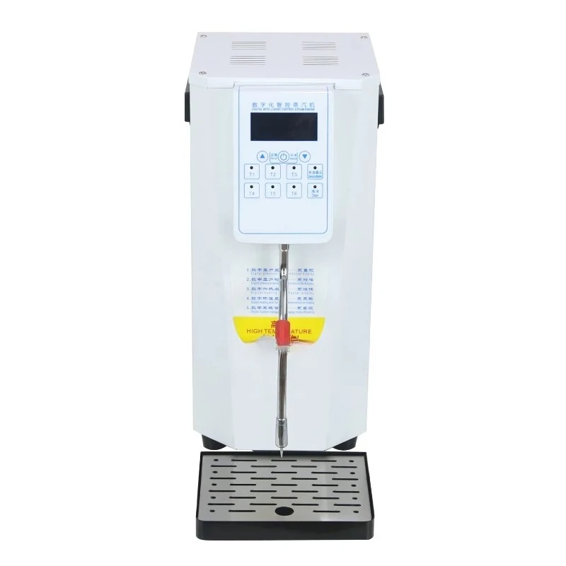 Best Electric Steam Milk Frother Machine Factory Wholesale Price LED Display Commercial Fully Automatic Milk Steamer