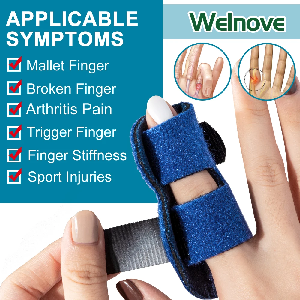 

Medical Finger Splint Hand Support Brace Treat Arthritis Tenosynovitis Finger Bending Protection Injury Pain Relief Corrector