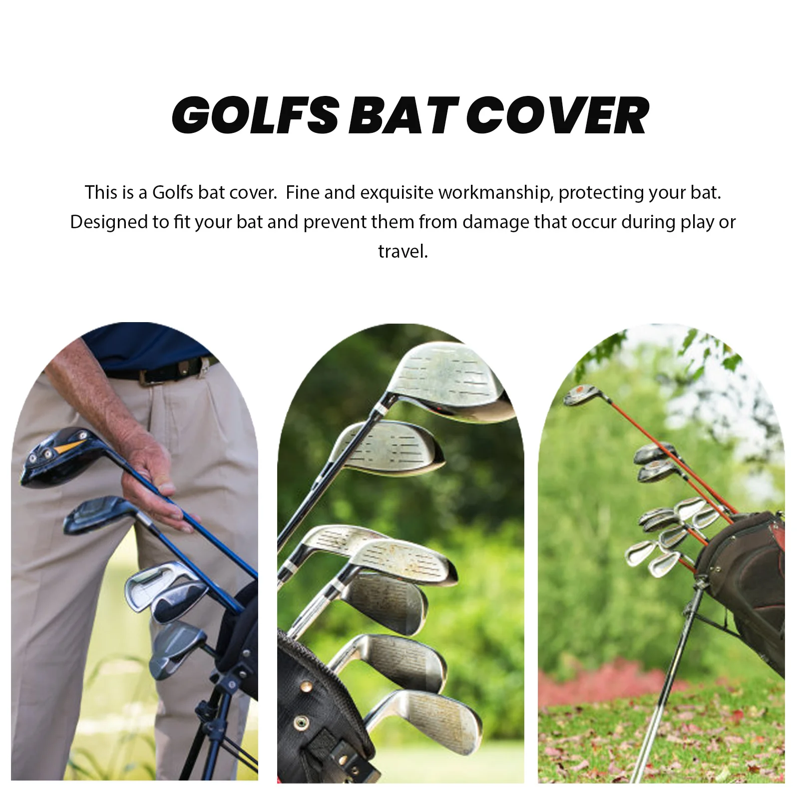 غطاء مضرب الجولف، غطاء عصا محاذاة واقية محمول، خفيف الوزن، مرن ومقاوم للخدش، غطاء مضرب بيسبول #3
