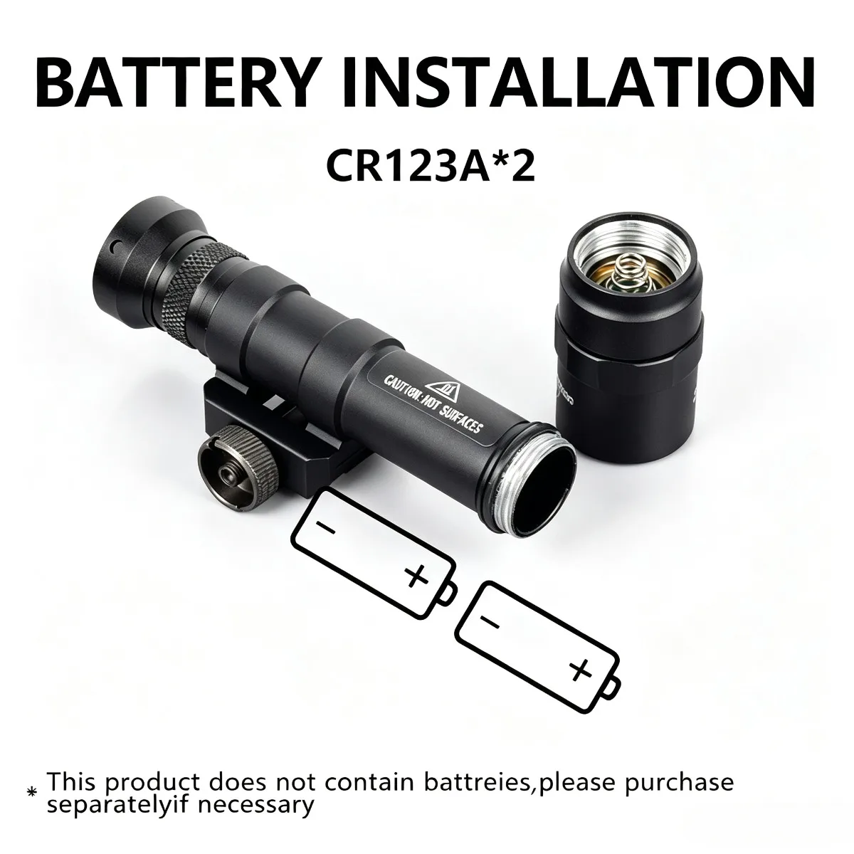 SF M300B M300C M600B M600C Strobe Scout Light La-ser AR15 Airsoft Rifle LED Flashlight Hunting Spotlight Dual Function Switch - view 4