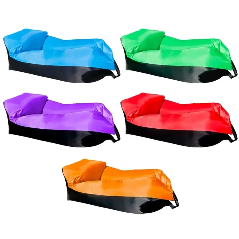 Inflatable Lazy Air Sofa for Music Festival Outdoor Portable Camping Sofa Color Design Easy Inflate Beach Travel Couch