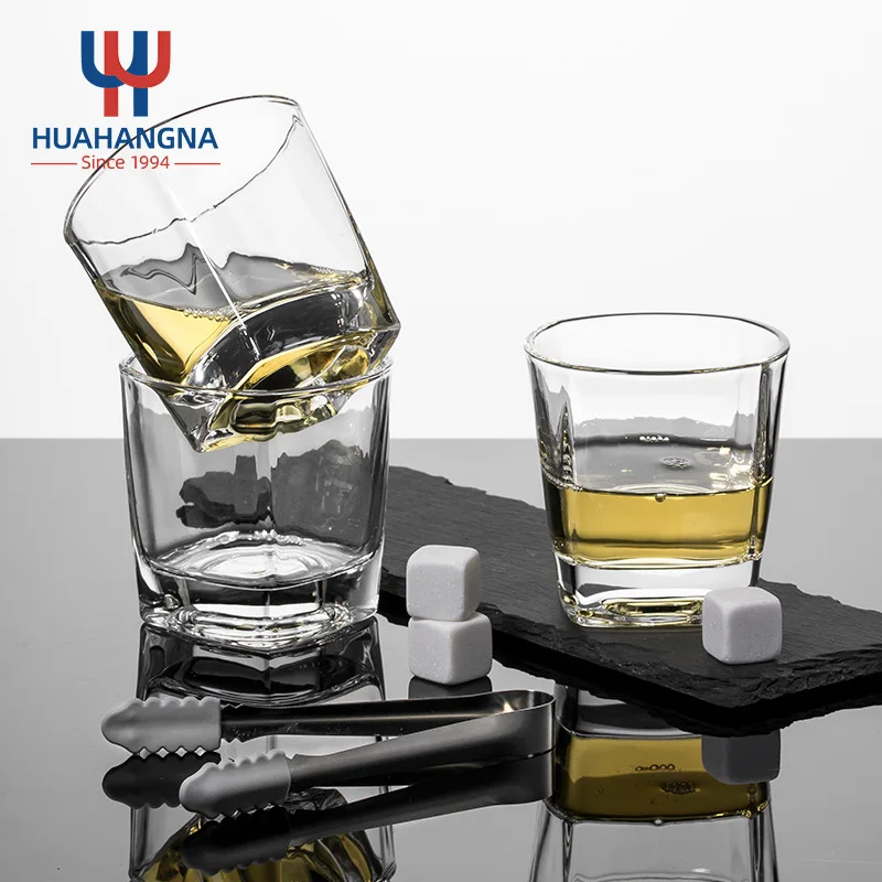 Made of Thickened Crystal Glass! Square Whiskey Glass, a Multi - purpose Small Home Glass, Suitable for Western Liquors and Beer