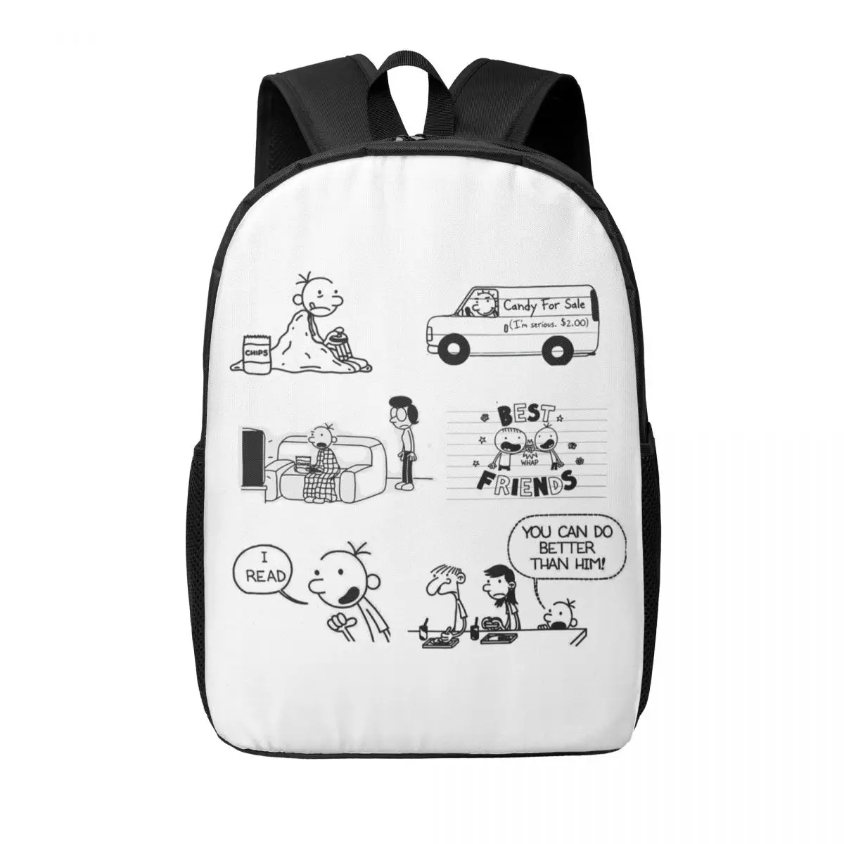 

Wimpy Kid женские рюкзаки для мальчиков и девочек, сумка для книг, повседневные школьные сумки для студентов, портативный дорожный рюкзак, сумка на плечо