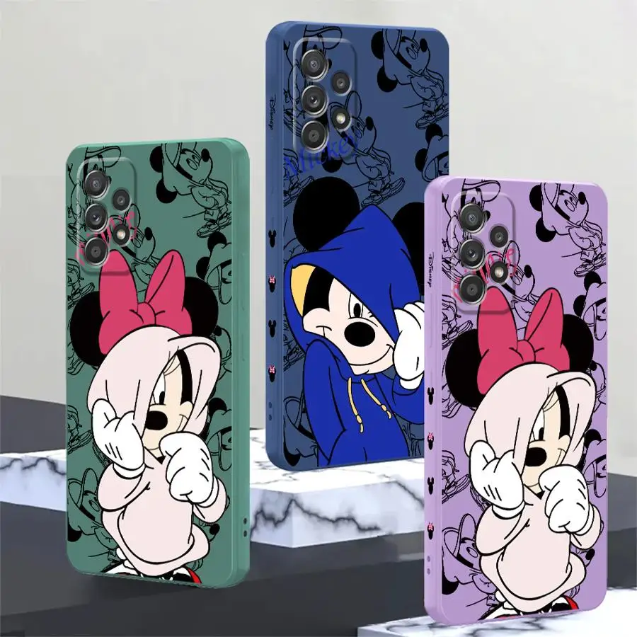 Disney Mickey Mouse Case for Samsung Galaxy A15 A52 A13 A25 A12 A23 A14 A53 A54 A32 A34 A42 A16 A22 Soft Phone Cover