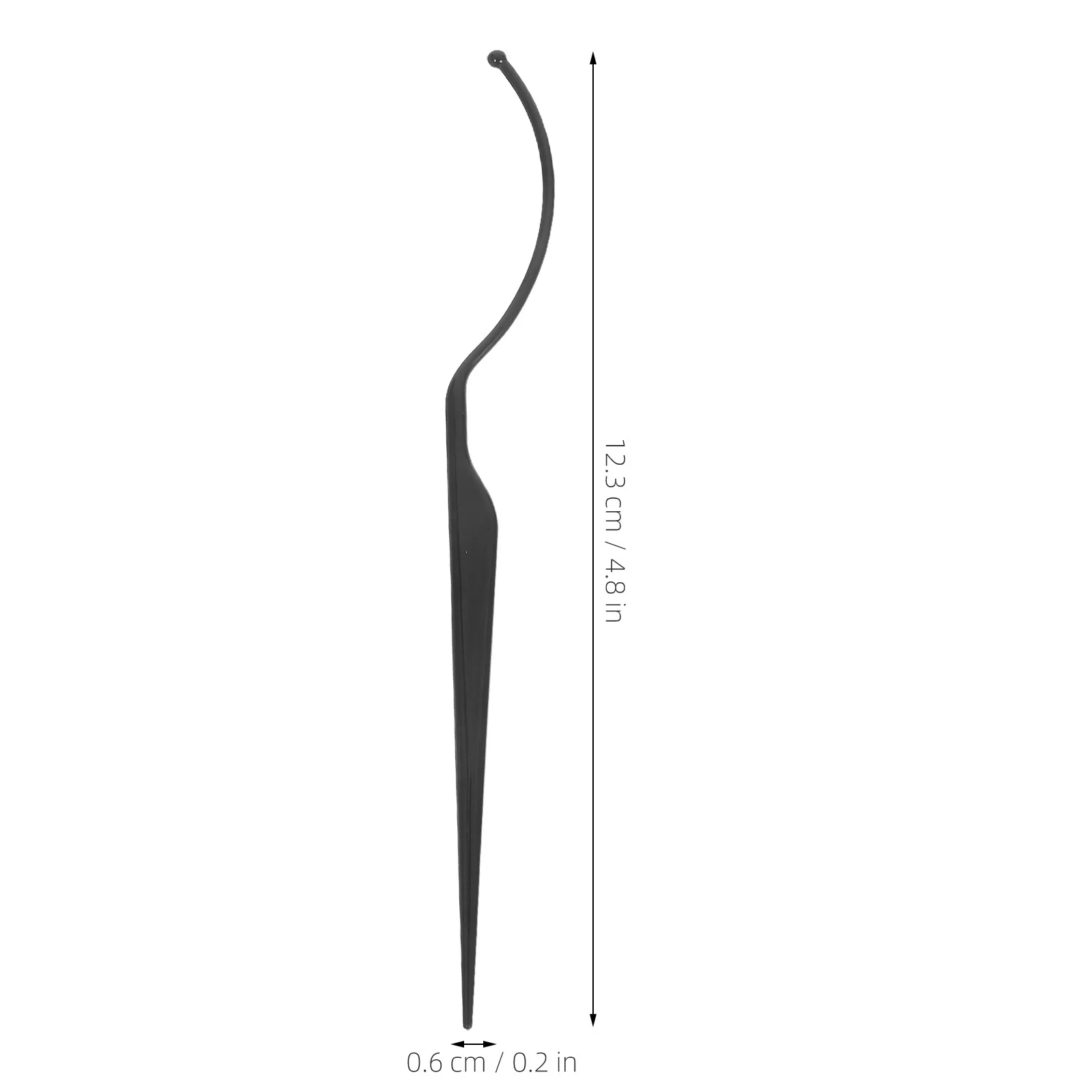 6Pcs Eyelash Wearing Tool Adjustable Curve Display Rack Durable Plastic for Salon Accessories Makeup Lovers Black Transparent