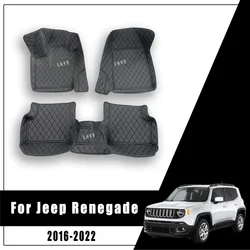 Car Floor Mats For Jeep Renegade 2023 2022 2021 2020 2019 2018 2017 2016 2015 Auto Interior Accessories Automobile Carpets Cover