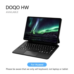 Doqo Huawei Bluetooth keyboard case for MatePad 11/10.8/13.2in/air11.5S with  backlight touchpad