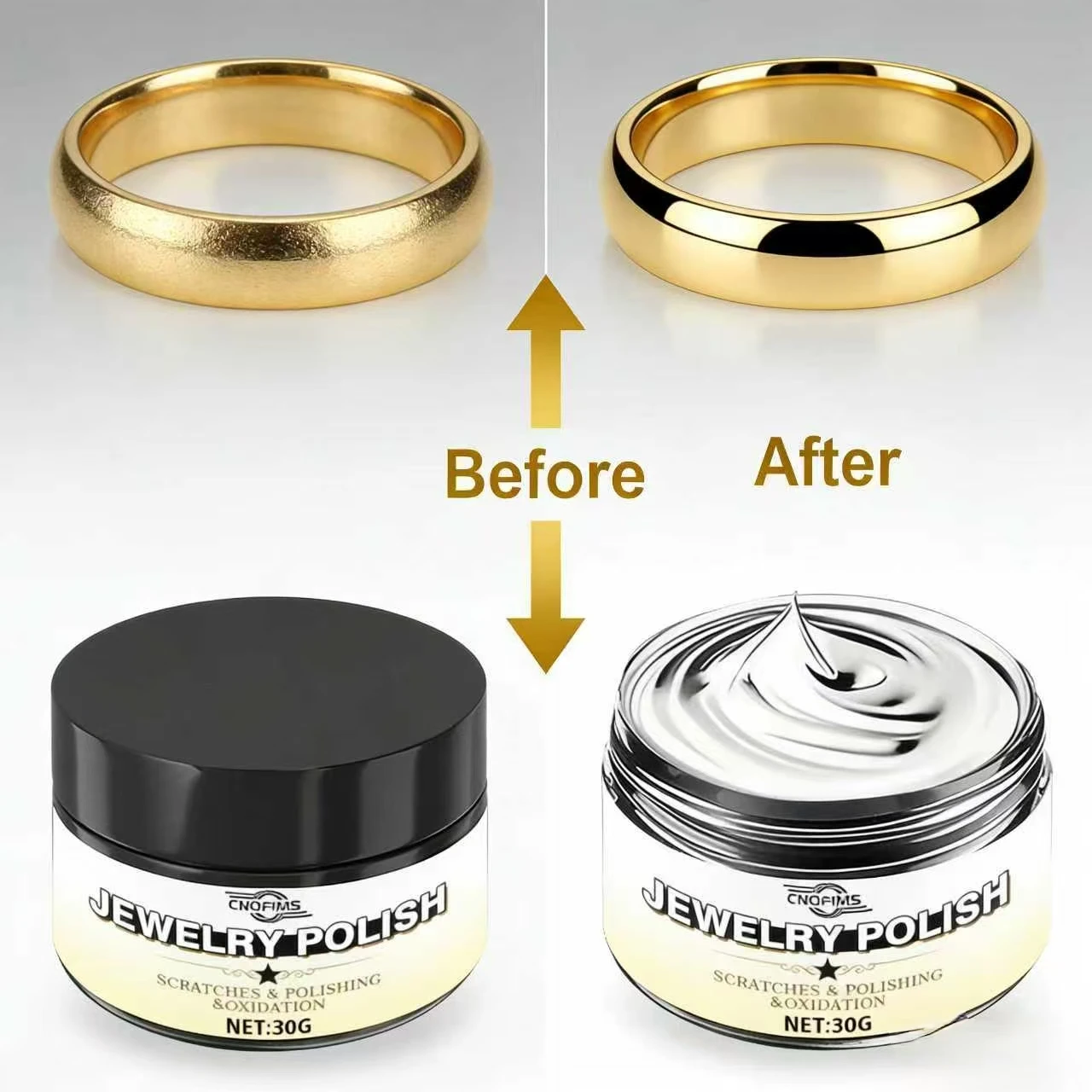 

30G Jewelry Polish - Fixes Scratches, Polishes & Reduces Oxidation, Restores Jewelry to Shiny Like-New Condition