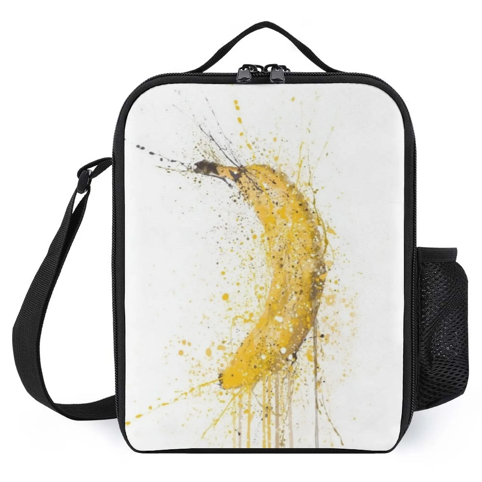 

Banana Fruit Lancheira Printed Lunch Bag Vintage Lunch Box Girl Insulation Lunch Box Bag