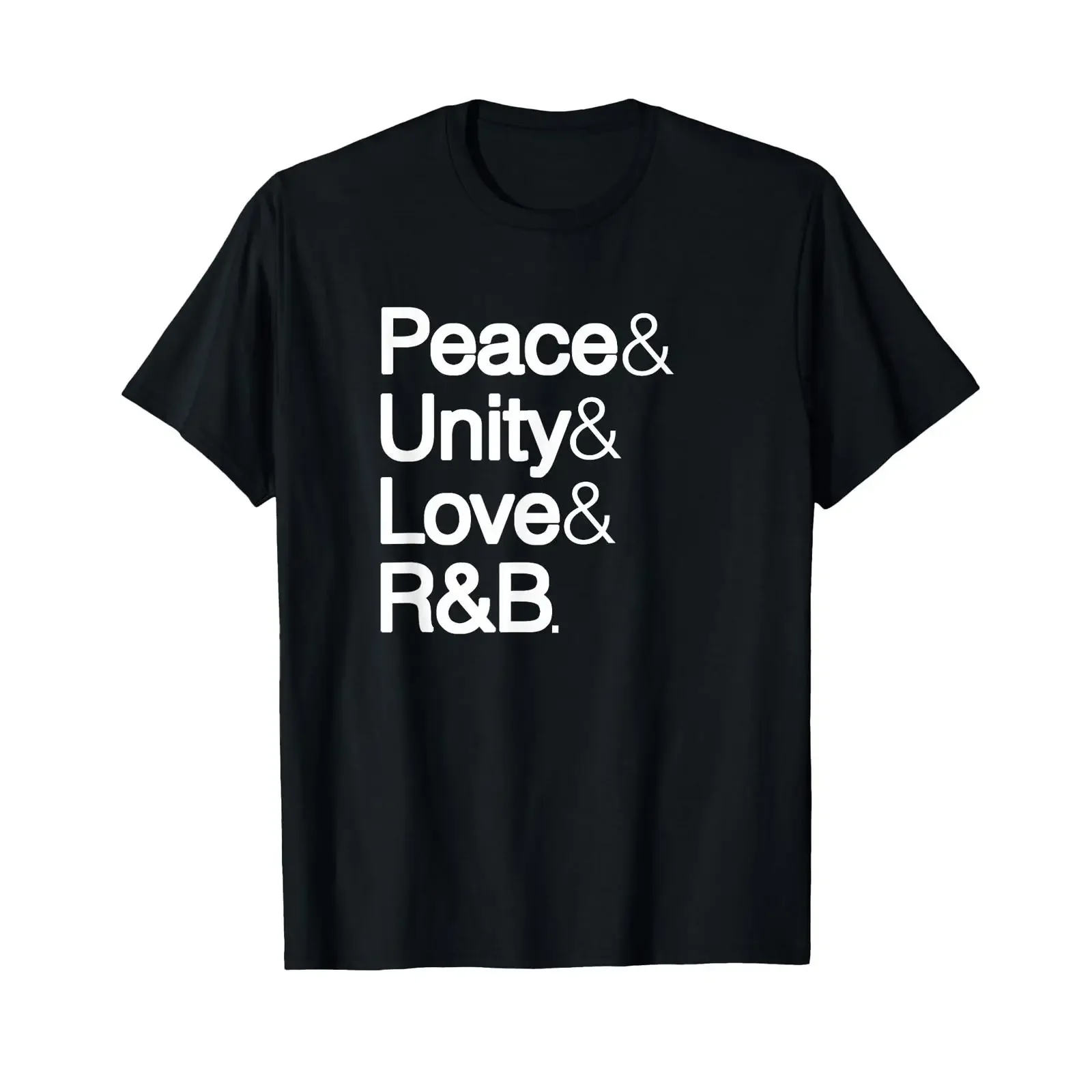 Peace Unity Love amp R B RNB Soul Music Lovers T Shirt vintage Washed Casual homme Stylish Stretched Unisex graphic Comfortable