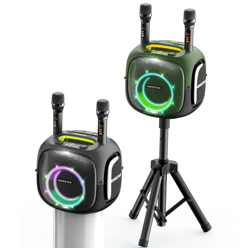 Hopestar Partyone Ut 240W Grande Potenza Esterna Impermeabile Hifi Stereo Subwoofer Wireless Rgb Luce Portatile Karaoke Suono Con Microfono