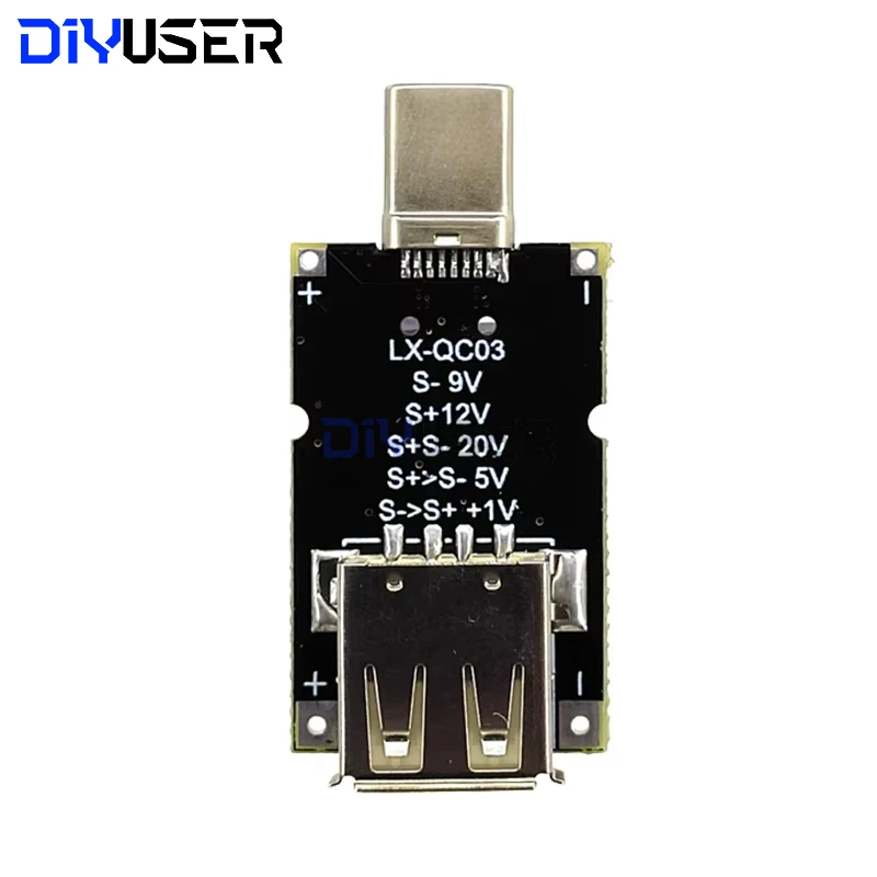 USB Type-C PD Trigger Module 100W 5A QC3.0 Adapter Cable 5V 9V 12V 15V 20V Output for Laptop Charger Power Supply DIY