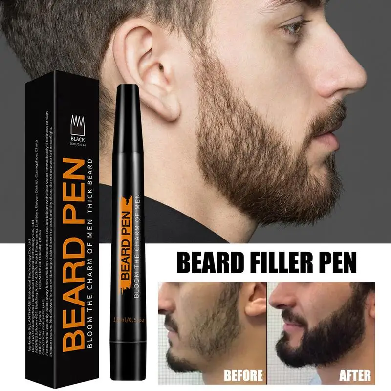 Beard Pencil Filler Men Beard Filling Pen Long Lasting Water Proof Beard Filling Pen Effective Hairline Pencil Beard Marker