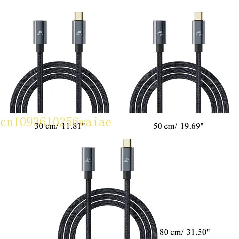 652F Type-C PD 100W محول سريع الشحن من الذكور 40 جيجابايت محول لهاتف الكمبيوتر المحمول #6