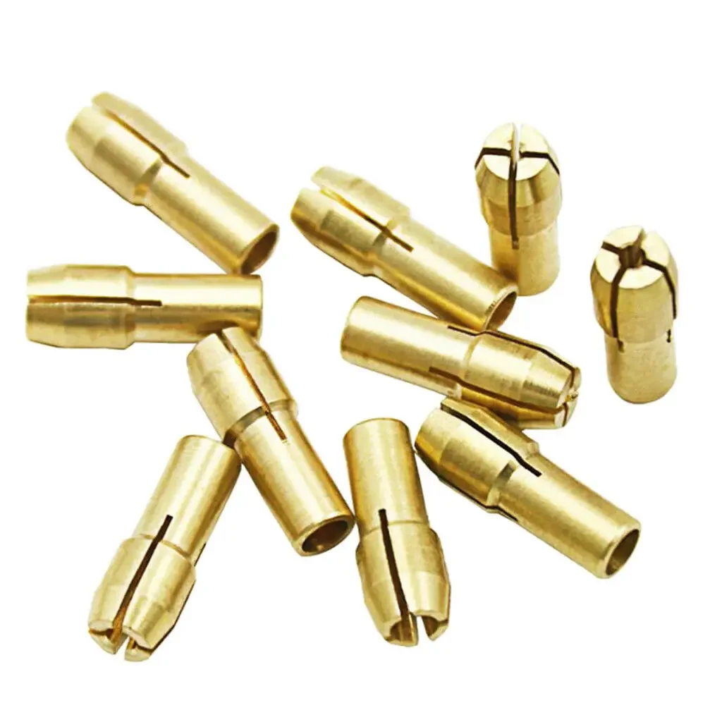 Rotary Tool Copper Connector Drill Chuck Converter Drill Bit Collet 10Pcs Electric Grinder 4.8mm High Quality Mini