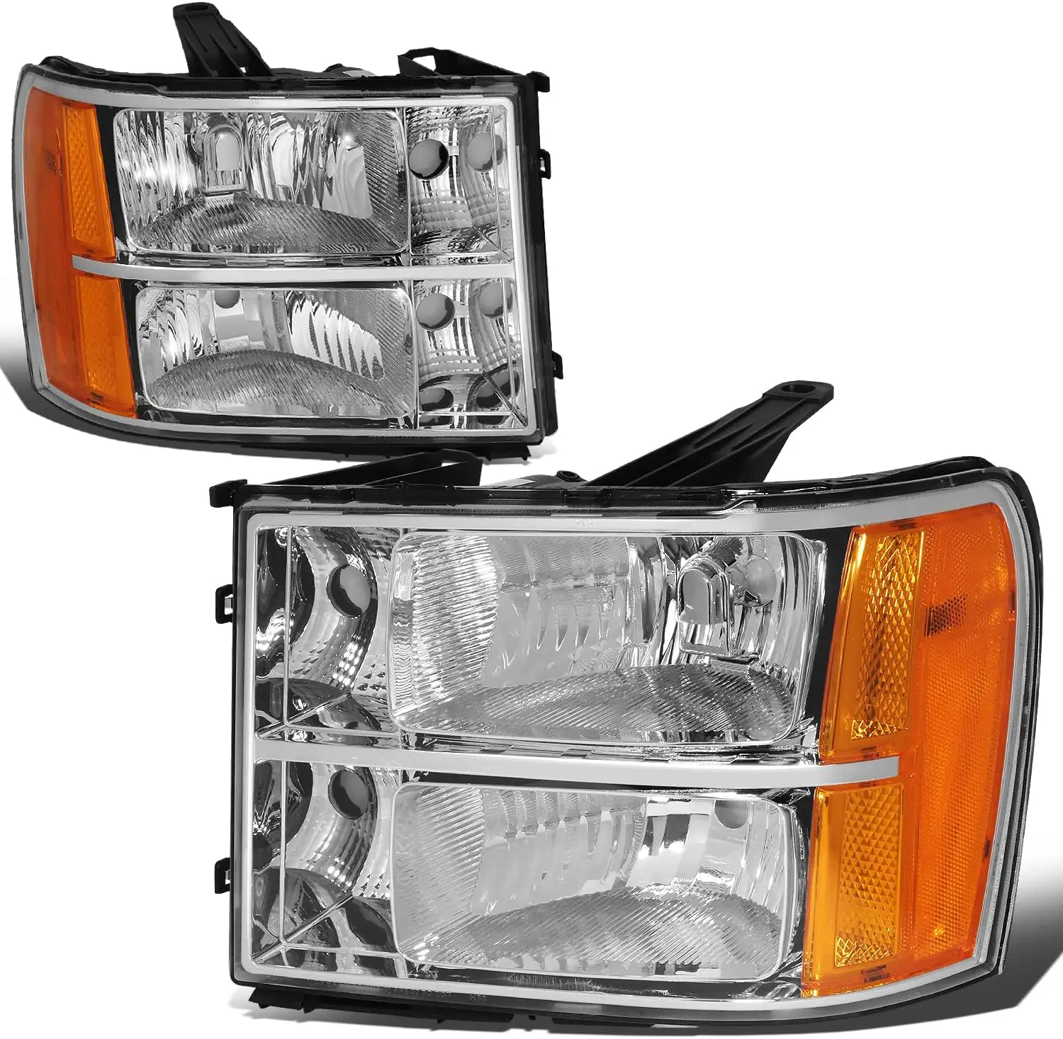 

Фара в сборе, совместимая с GMC Sierra 1500 2500HD 3500HD 2007-2014 годов, галогенные фары со стороны водителя и пассажира, замена