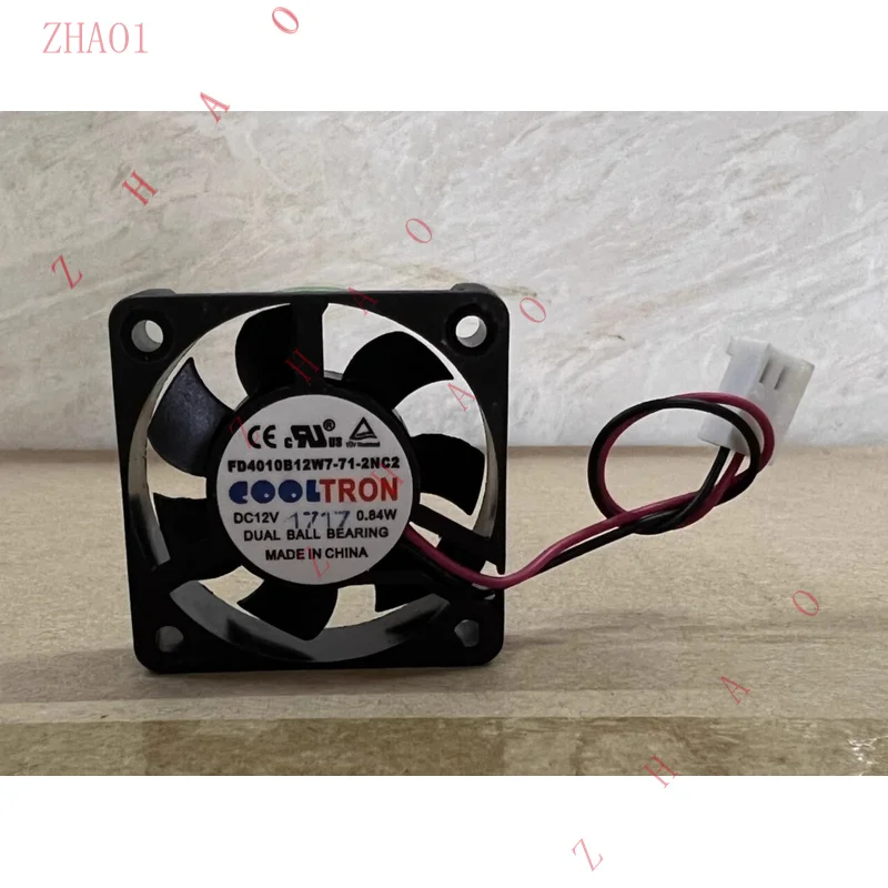 Z   1PCS for FD4010B12W7-71-2NC2 4010 DC12V 0.84W 4CM 2-Pin Silent Cooling Fan
