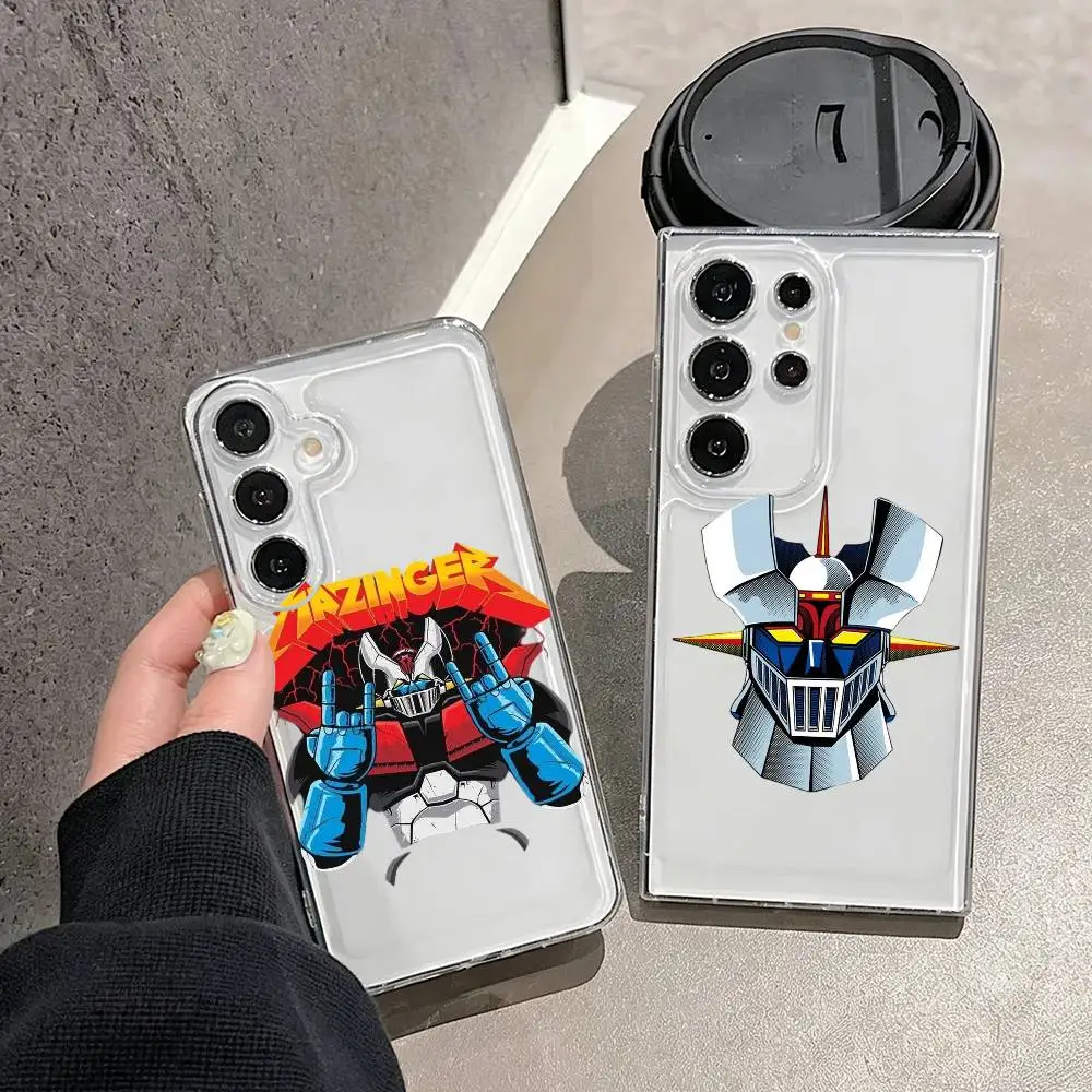 Anime Z-Mazinger Z  Phone Case For Samsung S25,S24,S21,S22,S23,S30,Ultra,S20,Plus,Fe,Note,10,9,5G Transparent Cover