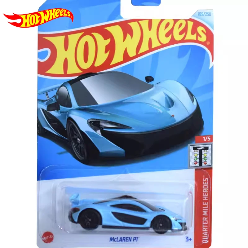 24 J Original Hot Wheels Car Mclaren P1 Toy for Boy 1/64 Diecast Vehicle modello in metallo Quarter Mile Heroes Collector regalo di compleanno