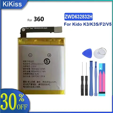 Battery NL-SF600RE ZWD632832H 600mAh-800mAh For 360 J635 J511 8X P1 W920 SE5 W901 W910 Children's Watch 7X W805 for Kido K3 F2