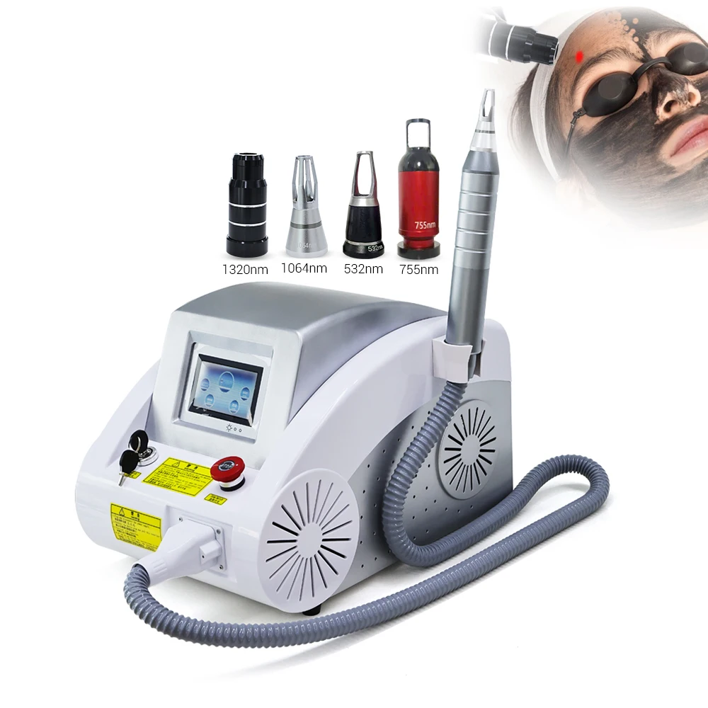 

Portable 4 Heads Carbon Peel Blackhead Removl Face Cleansing Picosecond-lasrsings Tattoo-removl Machine EN109C