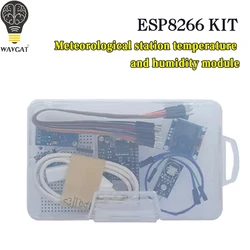 WAVGAT ESP8266 Weather Station Kit Temperature Humidity OLED Display Module Breadboards For Aarduino
