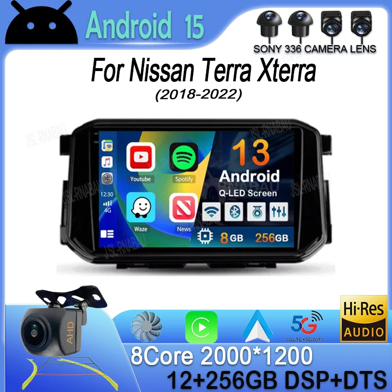 

Android 15 Carplay Auto WIFI Car Radio For Nissan Terra Xterra 2018-2022 Multimedia Video Player Navigation GPS Stereo Head Unit