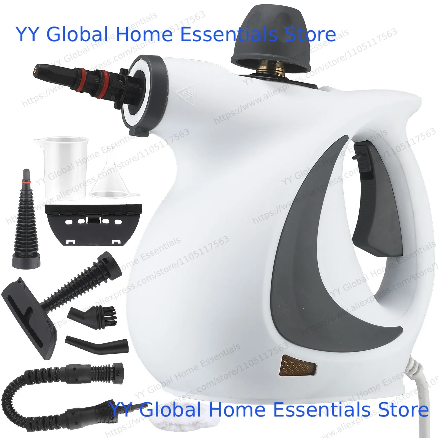 Nettoyeur à vapeur portatif pressurisé, haute pression, multi-surfaces, nettoyage en profondeur pour usage domestique, cuiseur vapeur polyvalent
