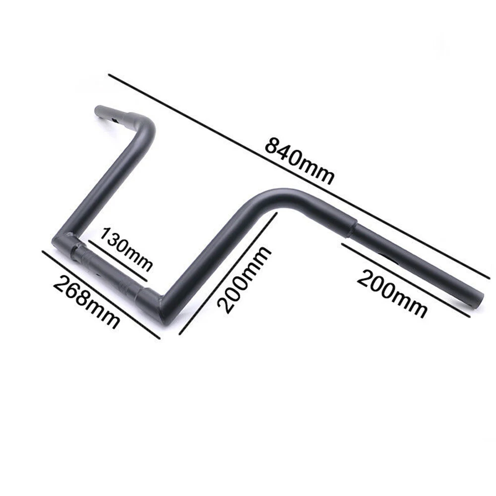 Customizable - Modified 25mm Handlebars with Goat Horns Design, Compatible with Various Harley Models, Exclusive Design