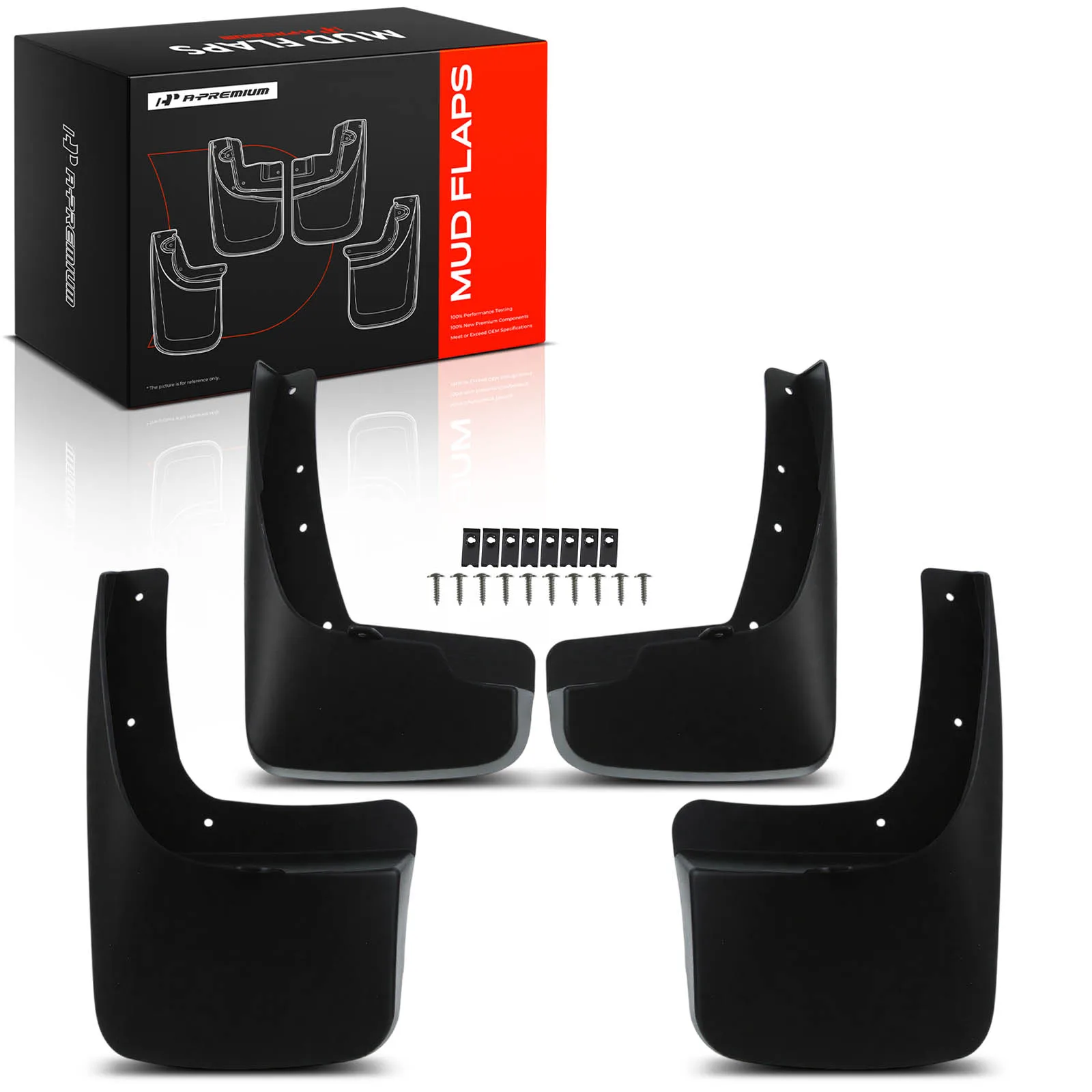 A-Premium 4Pcs Front & Rear Wheel Splash Guards Mud Flaps Mud Guards for Jeep Liberty 2008-2012