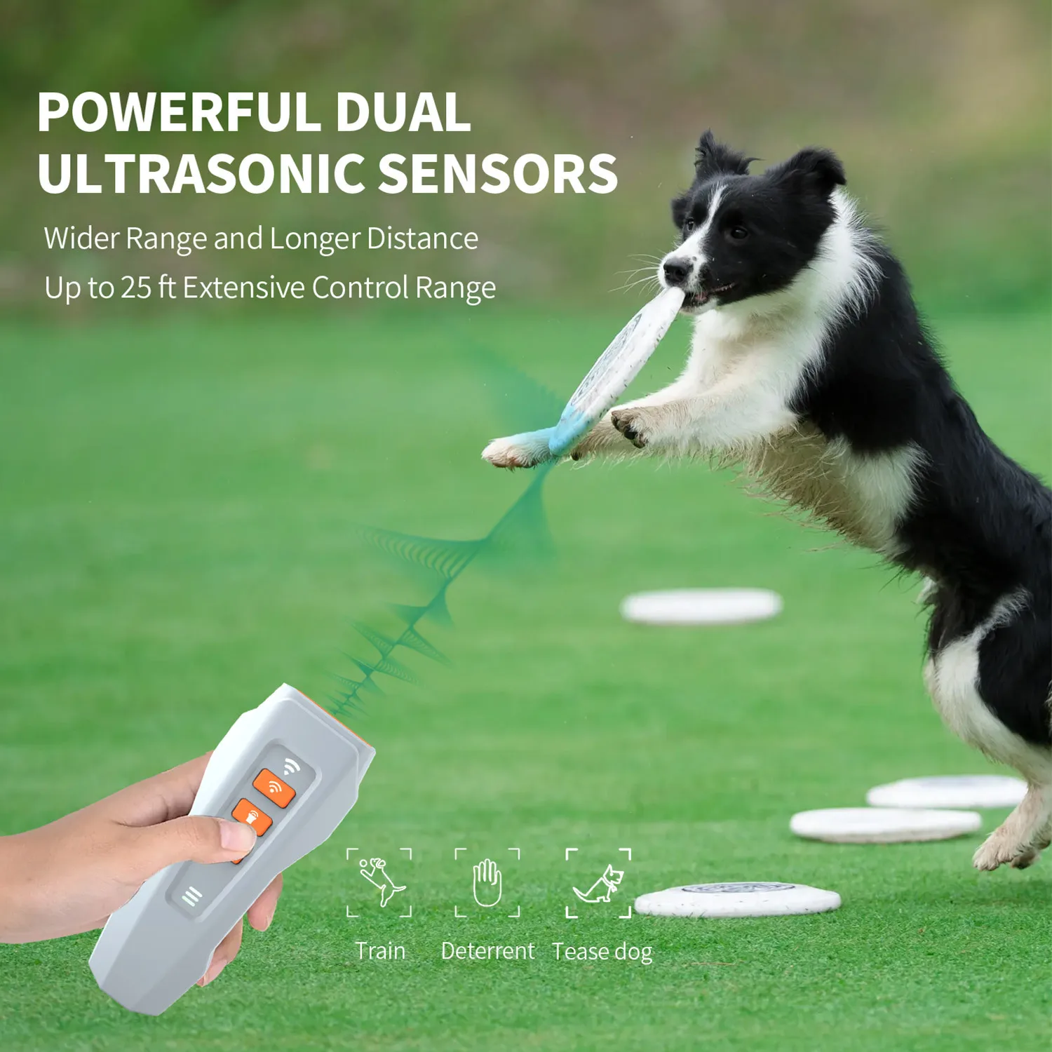 Imagem -05 - Ultrasonic Pet Dog Repeller Anti Barking Stop Bark Training Device Controle Remoto Portátil Usb Recarregável Repelentes