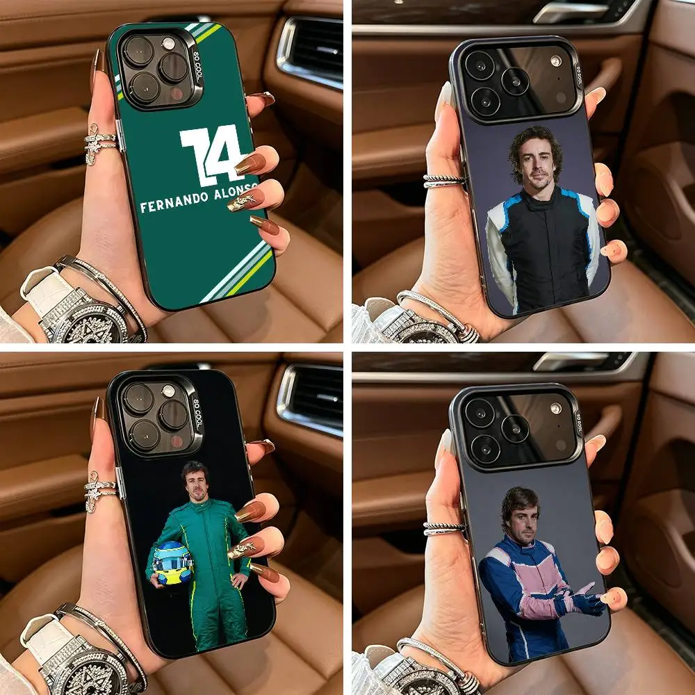 

Spain- F-Fernando A-Alonso FA Phone Case For IPhone17 16 11 12 13 14 15 16 Pro Max Plus Cover Colored Silver Funda Bumber