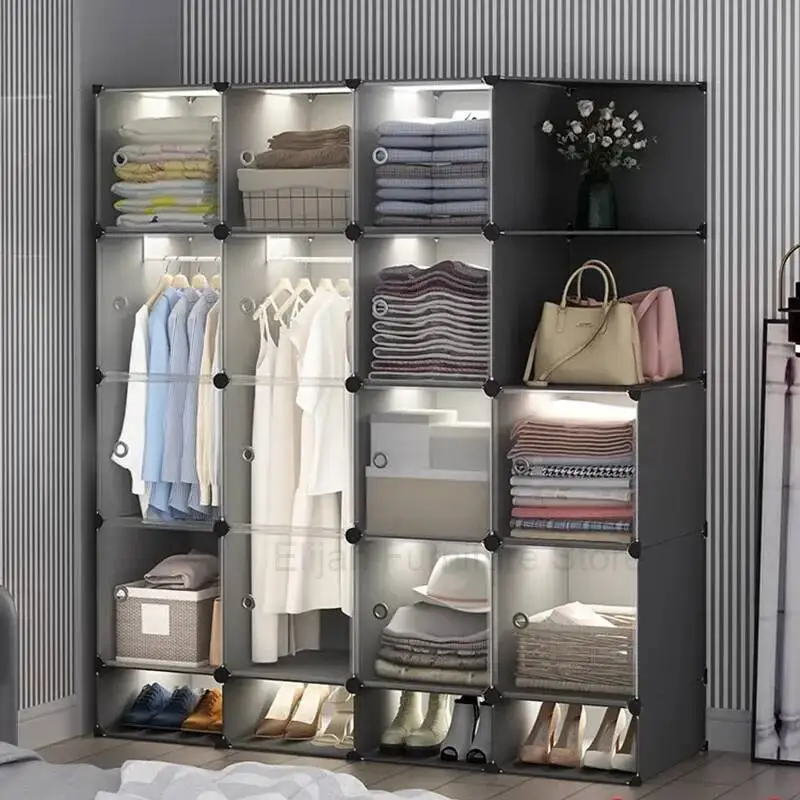 

Plastic Display Wardrobe Partitions Storage Clothes Organizer Closet Bedroom Minimalist Watches Guarda Roupa Salon Furniture