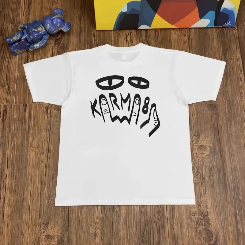 

Summer 2025 trendy brand round-neck T-shirt, pure cotton Logo rock climbing print short-sleeved, unisplesy