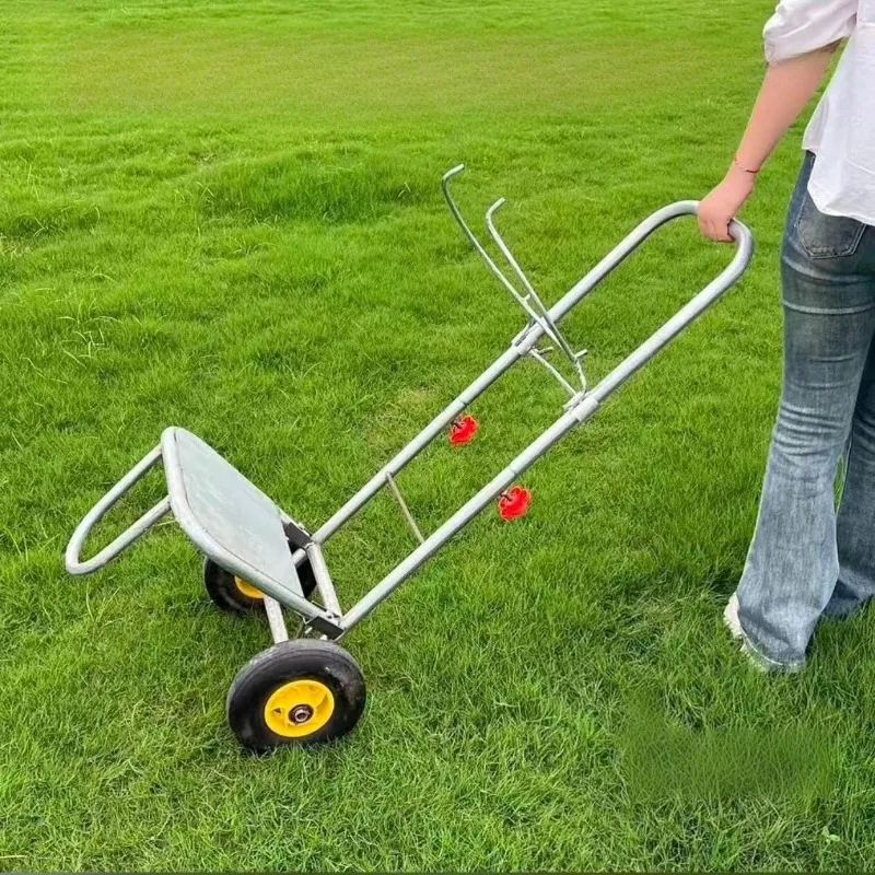 Snow shovel with wheels universal cart new invention pushing corn push type prop bag pushing grain three-in-one universal