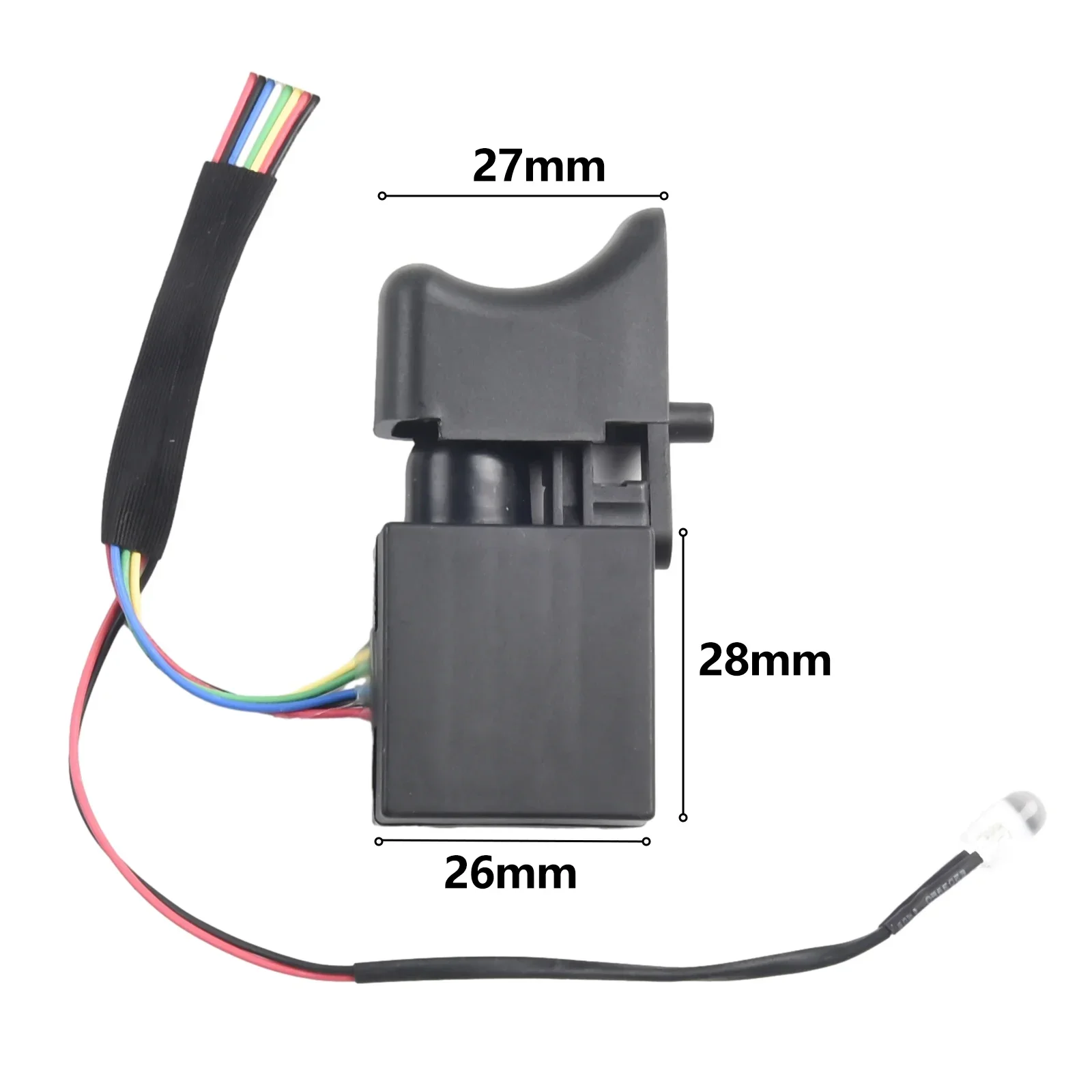 1pcs Black 7.2V-24V Electric Drill Switch Adjustable Speed Controller Switch FA2-16/1WEK Tools  Workshop Equipment