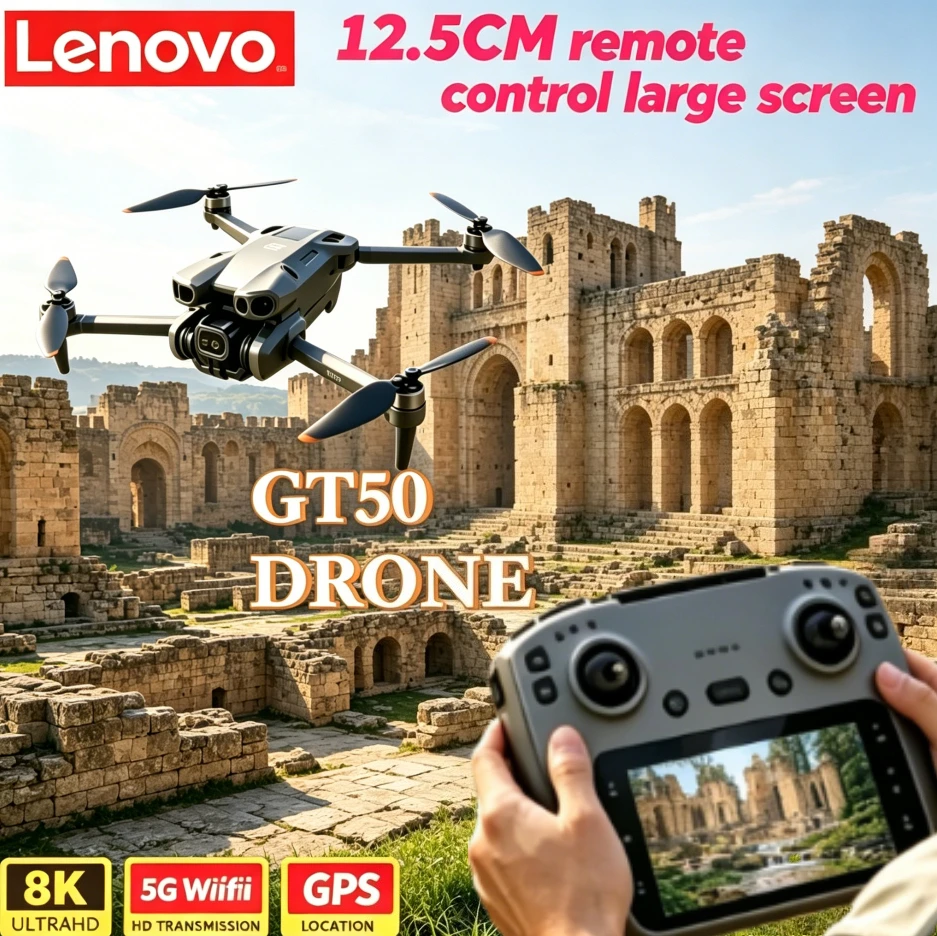 Lenovo GT50 Lightweight Brushless Quadcopters GPS 8K HD 5G W