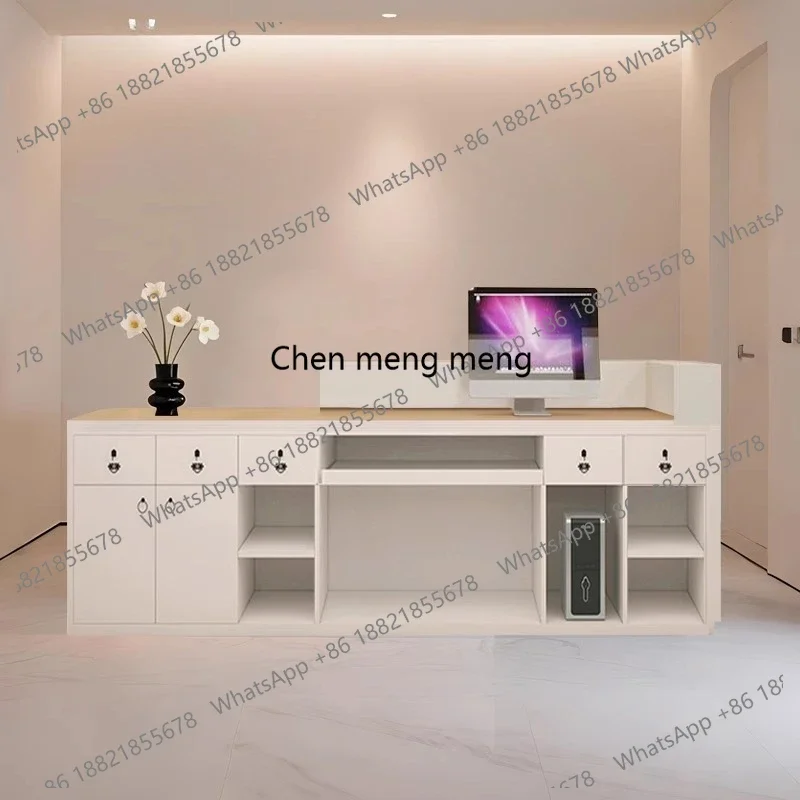 cc182Licht Luxus Schönheitssalon Rezeption Kleidung Kasse Chinesisches Teehaus Bartheke High-End-Unternehmen Empfang Cou