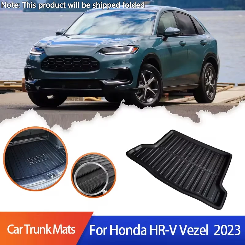 

Коврики для багажника автомобиля Honda HR-V HRV Vezel 2023, поддоны для багажника, Задние Коврики для груза, защитные аксессуары для хранения