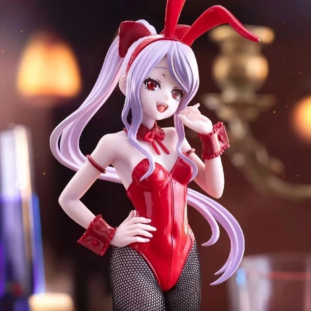 Original FuRyu BiCute Bunnies Overlord Albedo Action Figure 30cm Anime Sammeln Spielzeug PVC Modell Dekoration Geburtstag Geschenk